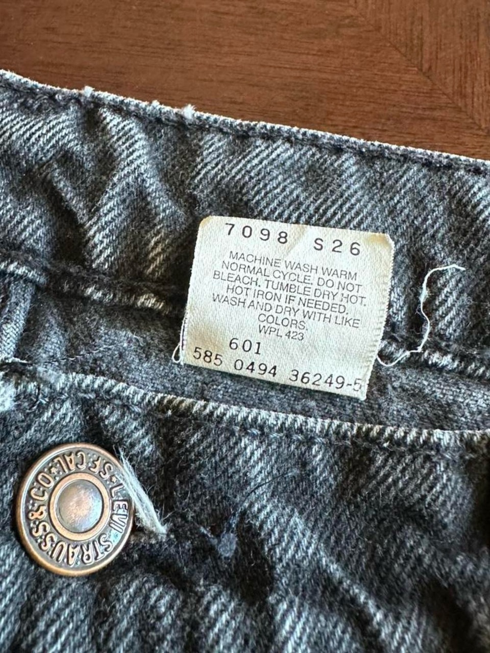 Vintage 90s Levi’s 550 Black Wash Jeans USA Made Men’s 36x32 - Picture 8 of 8